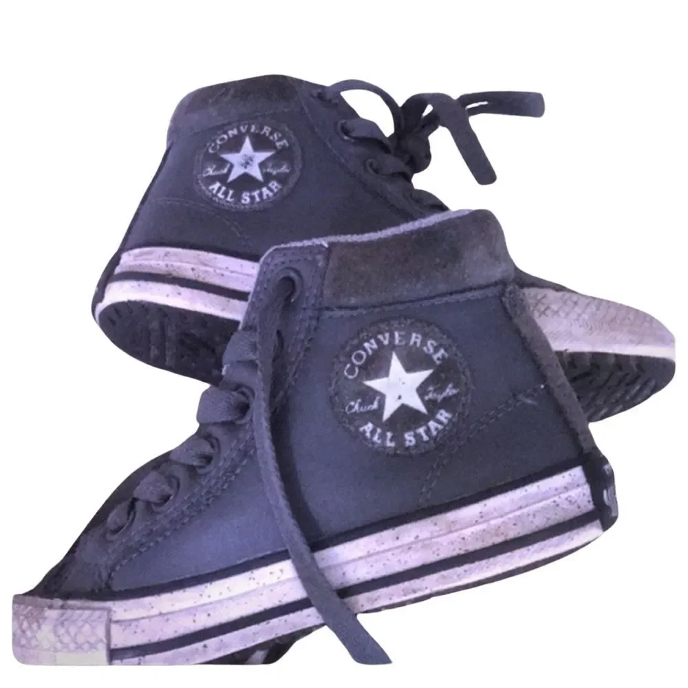 ⭐️ CONVERSE leather/ suede detail classic Hi-top sneakers ⭐️